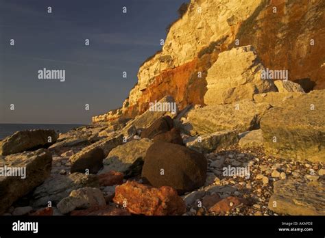 Hunstanton Beach At Sunset Norfolk England Uk Stock Photo Alamy