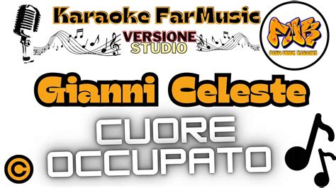 Gianni Celeste Cuore Occupato Karaoke Farmusic Youtube