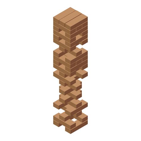 tall unstable structure   wooden blocks  balancing precariously