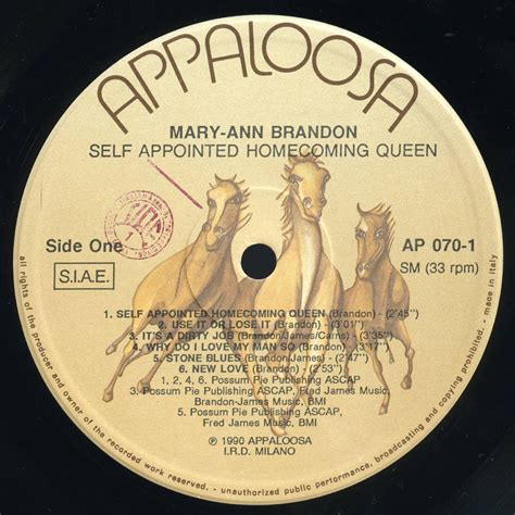 Yahooオークション Blues Lp Mary Ann Brandon／self Appointed Hom