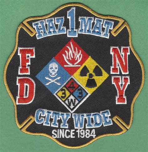 Fdny New York Haz Mat City Wide Fire Patch