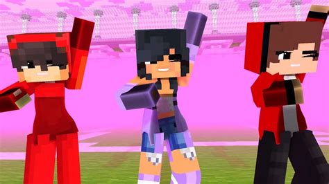 Aphmau Friends Dance Crew Chicken Wings Meme Gangnam Style Shuffle Dance Minecraft Animation