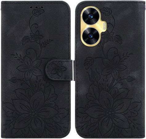 Saturcase Etui Pokrowiec Sk Rzane Magnes Do Realme C Etui Na