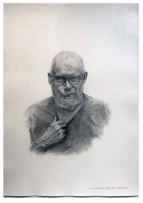 David Becker Autoritratto A Anni Disegno Realista A Carboncino