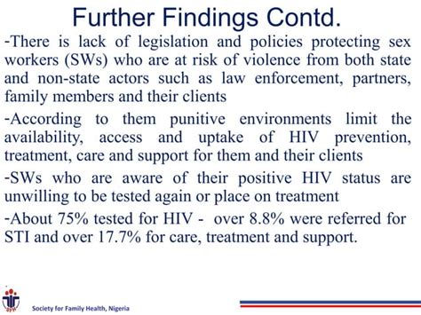 Hiv Knowledge And Risk Behaviour Of Female Sex Workers In Oyo State South West Nigeria