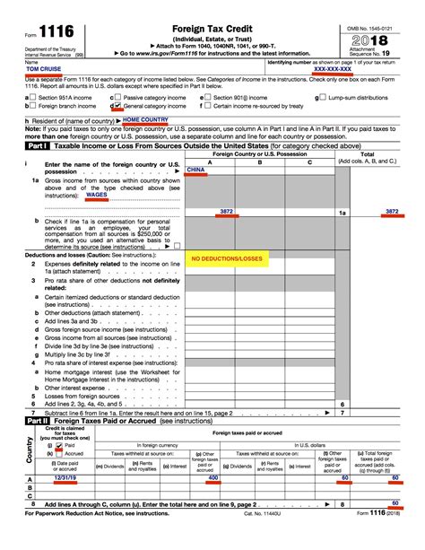 Casual What Is Form 1116 Explanation Statement Proprietor Capital