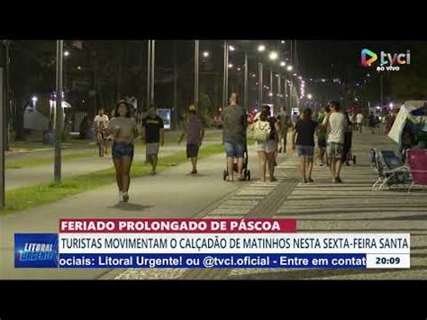 FERIADO PROLONGADO DE PÁSCOA TURISTAS MOVIMENTAM O CALÇADÃO DE MATINHOS