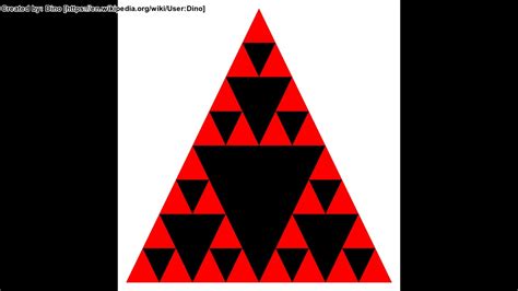 Animated Construction Of A Sierpinski Triangle Playback X 4 Youtube