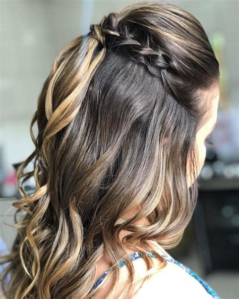 Penteado Festa Cabelo Medio