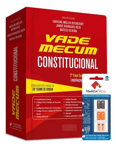 Vade Mecum Constitucional Etiqueta Marca Fácil 38º Exame De Ordem