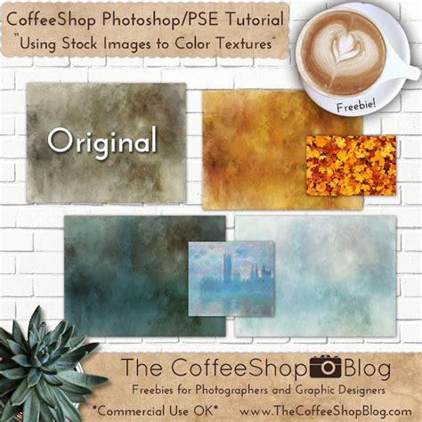 Coffeeshop Photoshop Pse Tutorial Using Public Domain Images To Custom