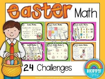 Easter Math Challenges By HoppyTimes Teachers Pay Teachers