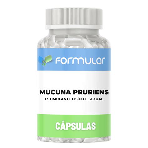 Mucuna Pruriens 400mg 60capsulas Estimulante Físico E Sexual