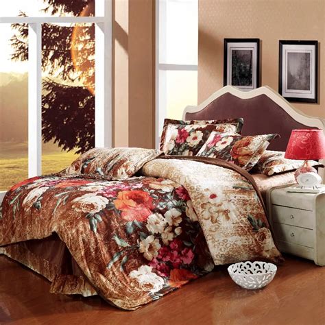 Luxury Fleece Fabric Velvet Comforter Wedding Bedding Sets Super Soft ...