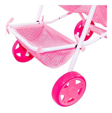 Carrinho Boneca Grande Soft Rosa Bebe Menina Infantil Mercado Livre