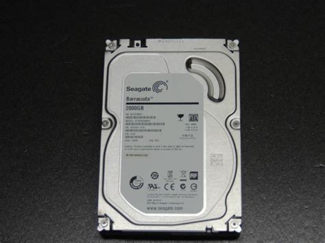 【目立った傷や汚れなし】【検品済み】seagate 2tb Hdd St2000dm001 使用7506時間 管理t 30 の落札情報