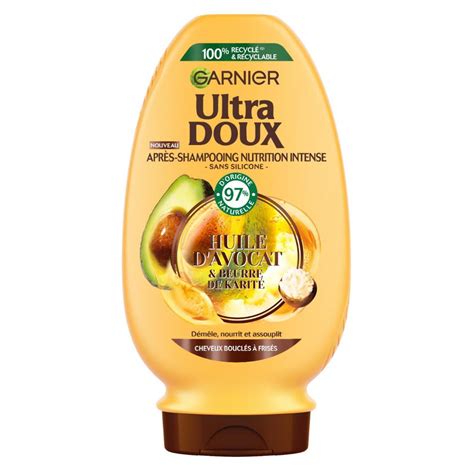 Garnier Ultra Doux Apr S Shampooing L Huile D Avocat Et Au Beurre