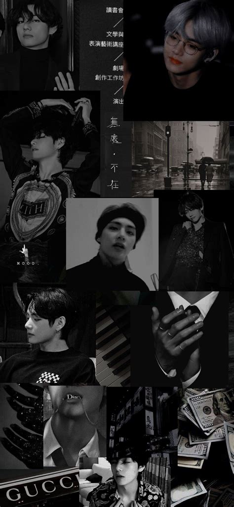 81 Taehyung Wallpaper Aesthetic Black Pictures MyWeb