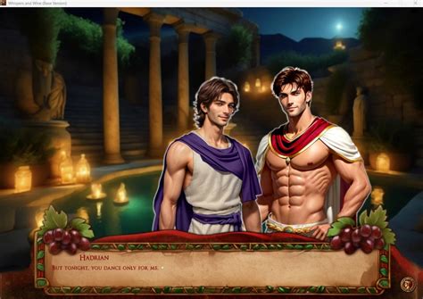 Whispers And Wine Historical Gay Romance Visual Novel About Emperor