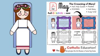 Primary MAY Crowning Of Mother Mary PDF DISTANCE LEARNING TPT