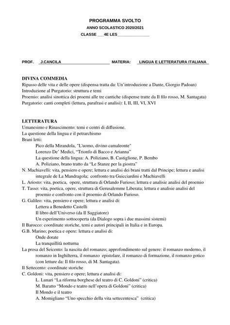 Pdf Anno Scolastico Classe E Les Prof J Cancila Dokumen