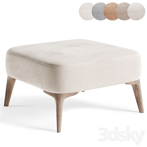 Aston Ottoman By Minotti Other Soft Seating D Model