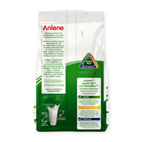 Anlene Actifit 3x Adult Milk Powder 1kg Shopifull