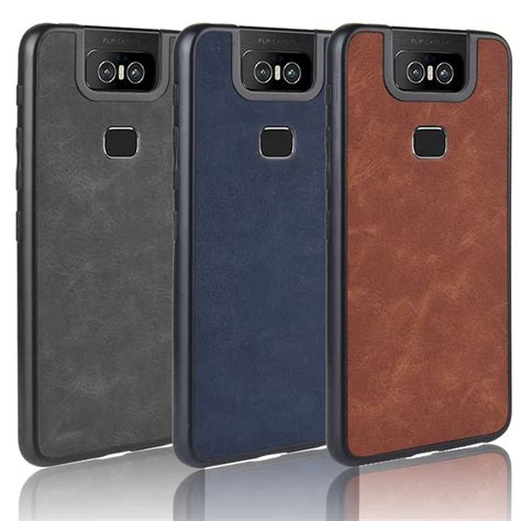 For Asus Zenfone 6 Zs630kl Luxury Soft Edge Tpu Sheep Pu Leather Hard