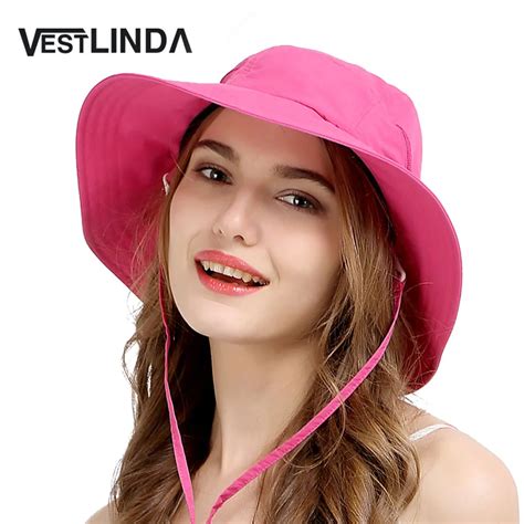 Vestlinda Hollow Mesh Wide Brimmed Sun Hat Summer Hats For Women Sun