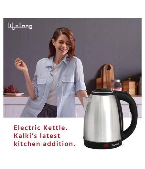 Lifelong Llek Liter Watt Stainless Steel Electric Kettle