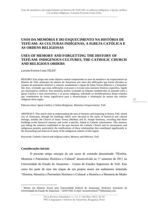 PDF USOS DA MEMÓRIA E DO ESQUECIMENTO NA PDF fileUsos da memória e