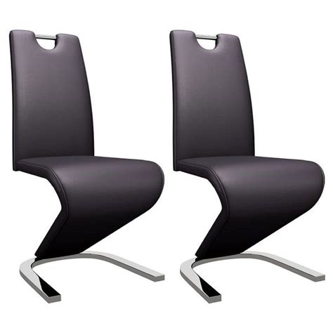 Set Of 2 Luxury And Modern Z Shaped Dining Chair Shop Today Get It