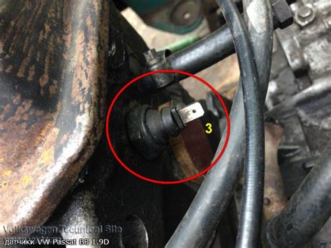 Датчики на двигателе 1Y в Volkswagen Passat B3 1,9D - Volkswagen ...