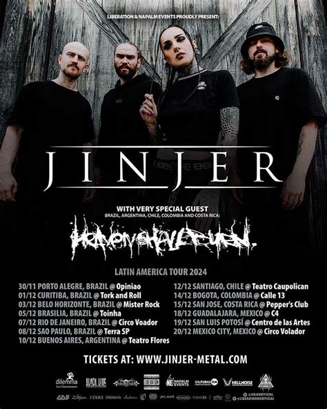 Jinjer To Headline In Latin America Heaven Shall Burn Tapped For