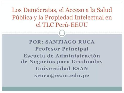 PPT Los Demócratas el Acceso a la Salud Pública y la Propiedad