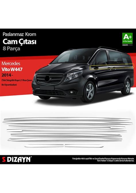 S Dizayn Mercedes Vito W Krom Cam Alt Talar Pr Tek S Rg L