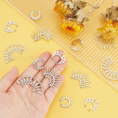 Wholesale Dicosmetic Pcs Style Stainless Steel Moon Star Laser Cut