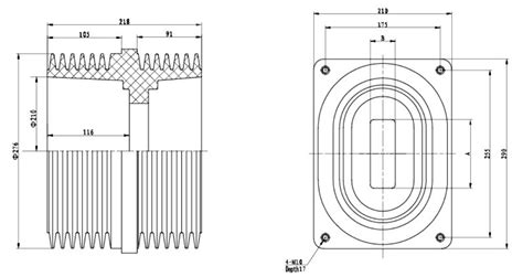 24KV Insulating Epoxy Resin Through Wall Bushing Switchgear