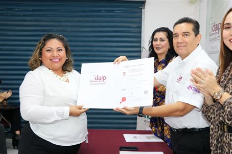 Recibe La Unidad De Transparencia De La Sefiplan Certificado Sobre La