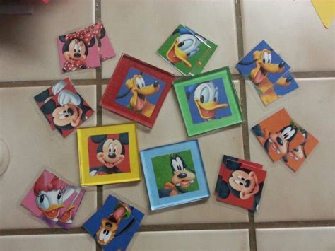 Mickey mouse clubhouse inspired magnets and memory game cards. Game Cards, Card Games, Mickey ...