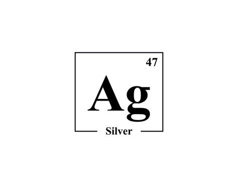 Silver icon vector. 47 Ag Silver 18916646 Vector Art at Vecteezy