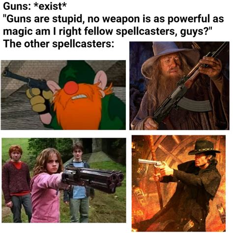 I Cast Gun Rdndmemes