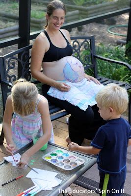 Pregnancy Belly Painting - A great way for siblings to bond with their ...