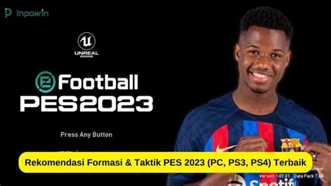 Formasi Taktik PES 2024 PC PS3 PS4 Terbaik