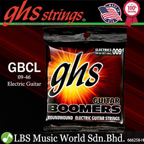 Ghs Stirngs Gbcl Boomers Electric Guitar String Set Custom Light