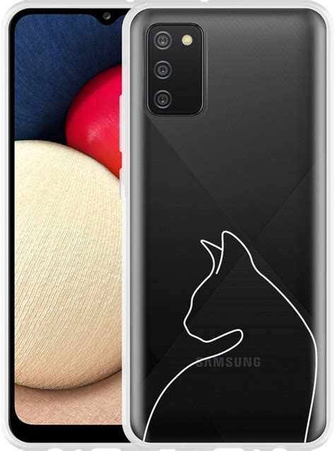 Samsung Galaxy A02s Hoesje Kattencontour II Designed By Cazy Bol