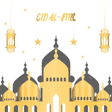 รูปตกแต่ง Eid Al Fitr ออกแบบเวกเตอร์ด้วยมัสยิด Png ศาสนาอิสลาม