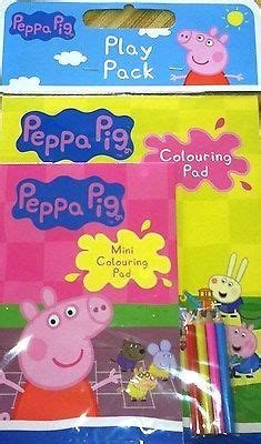 Peppa Pig Coloring Pack Two Peppa Pig Coloring Pads Mini Colored