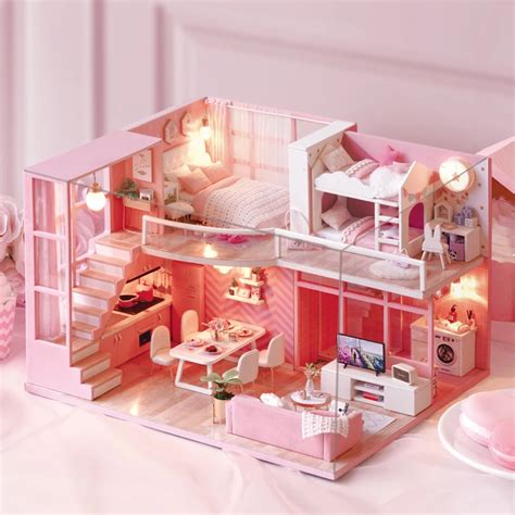 Diy Doll House Furniture Dream Angel Miniature Dollhouse Toys For