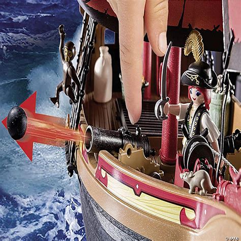 Playmobil Pirates 70411 Skull Pirate Ship 132 Piece Set Oriental Trading